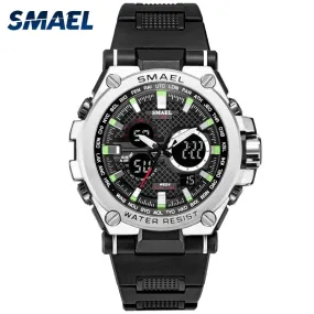 Men's Sport watch LED 50m water Resistant digital Multifunction Quartz Wristwatches