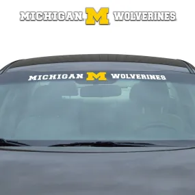 Michigan Wolverines Sun Stripe Windshield Decal 3.25 in. x 34 in.