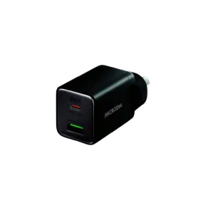 Microdia SmartCube Nano 35W Dual Port GaN Wall Charger (Black)