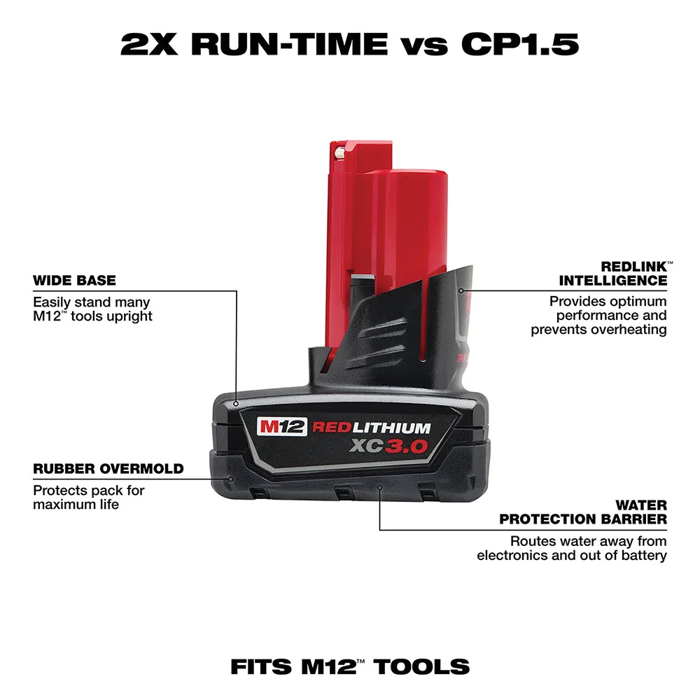 Milwaukee 2527-21x3 M12 FUEL 12V 6” Pruning Saw Kit w/ 2 - M12 3AH Batteries