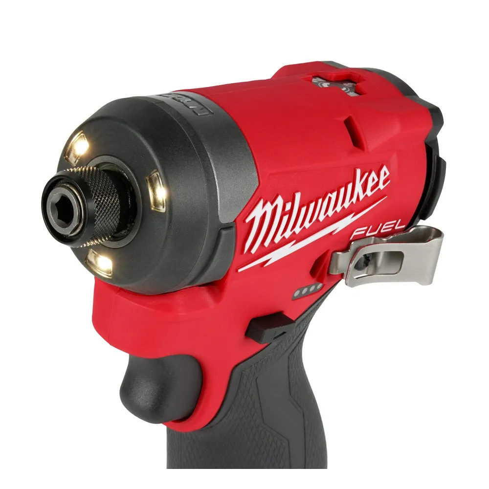 Milwaukee 3453-20x4SK M12 FUEL 12V 1/4" Hex Impact Driver w/ 4AH Starter Kit