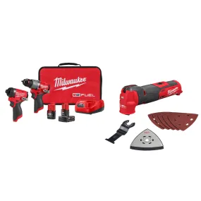 Milwaukee 3497-22OMT M12 FUEL 12V 2-Tool Cordless Combo Kit w/ Multi-Tool