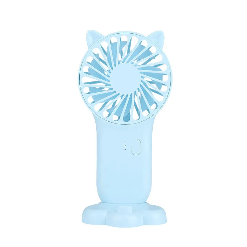 Mini fan hanging neck hand-held budding portable pocket desktop USB charging