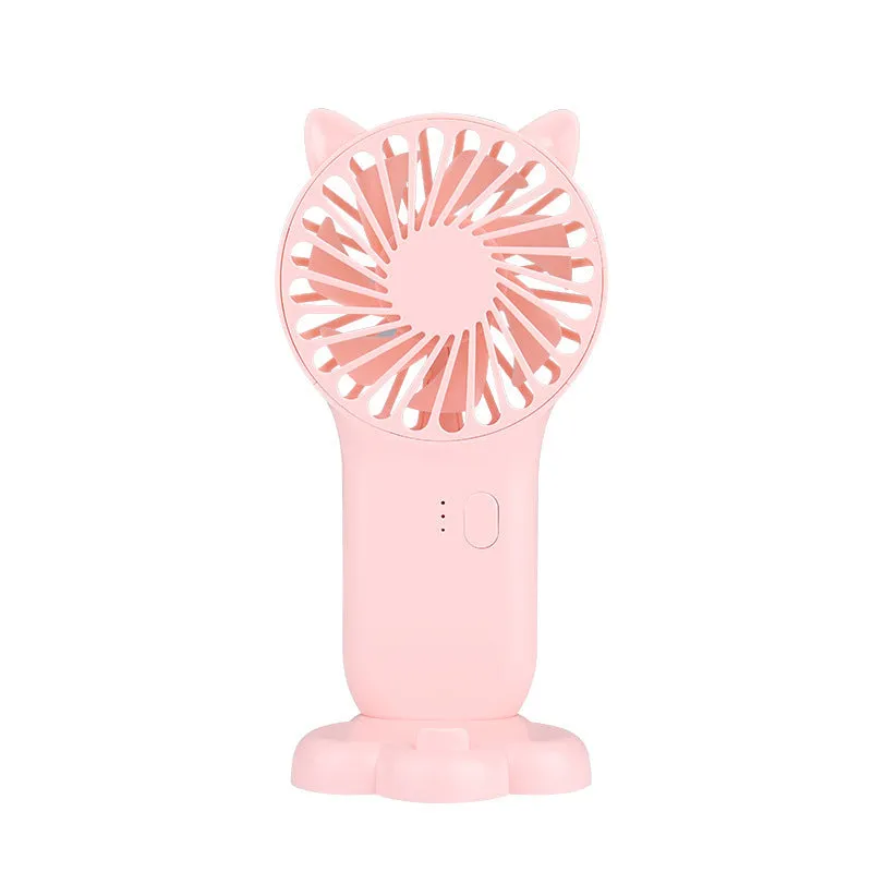 Mini fan hanging neck hand-held budding portable pocket desktop USB charging