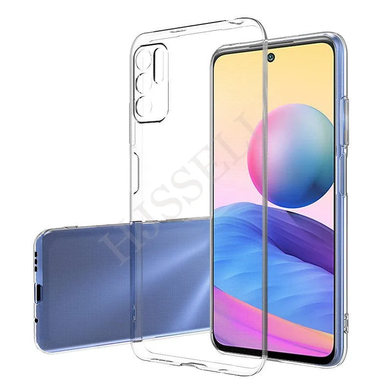 Mobile Back Cover for Mi Redmi Note 10T ( Flexible | Silicone | Transparent )