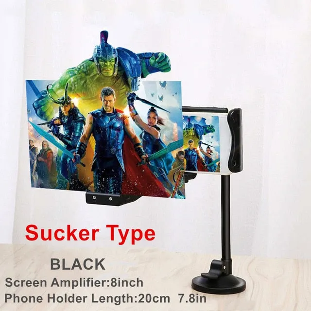 Mobile Phone Screen Amplifier Desktop Phone Holder for For iPhone XS MAX Galaxy 4.5-7.0 inch Phone screen Magnifier 3D HD Movie