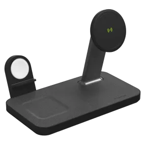 mophie Snap Plus MagSafe 3 in 1 Wireless Charging Stand Black by mophie