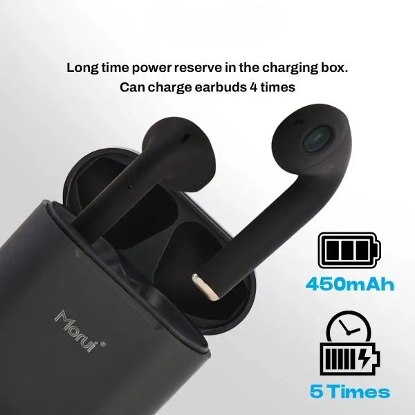 Morui A2 Wireless Earbuds With Enc Noise Cancellation For Clear Sound Random Color