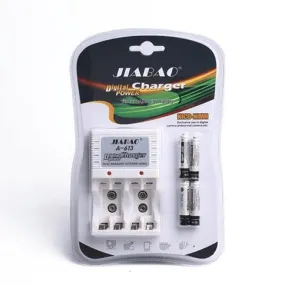 Multi Battery Charger With 4 x AA Rechargeable Batteries