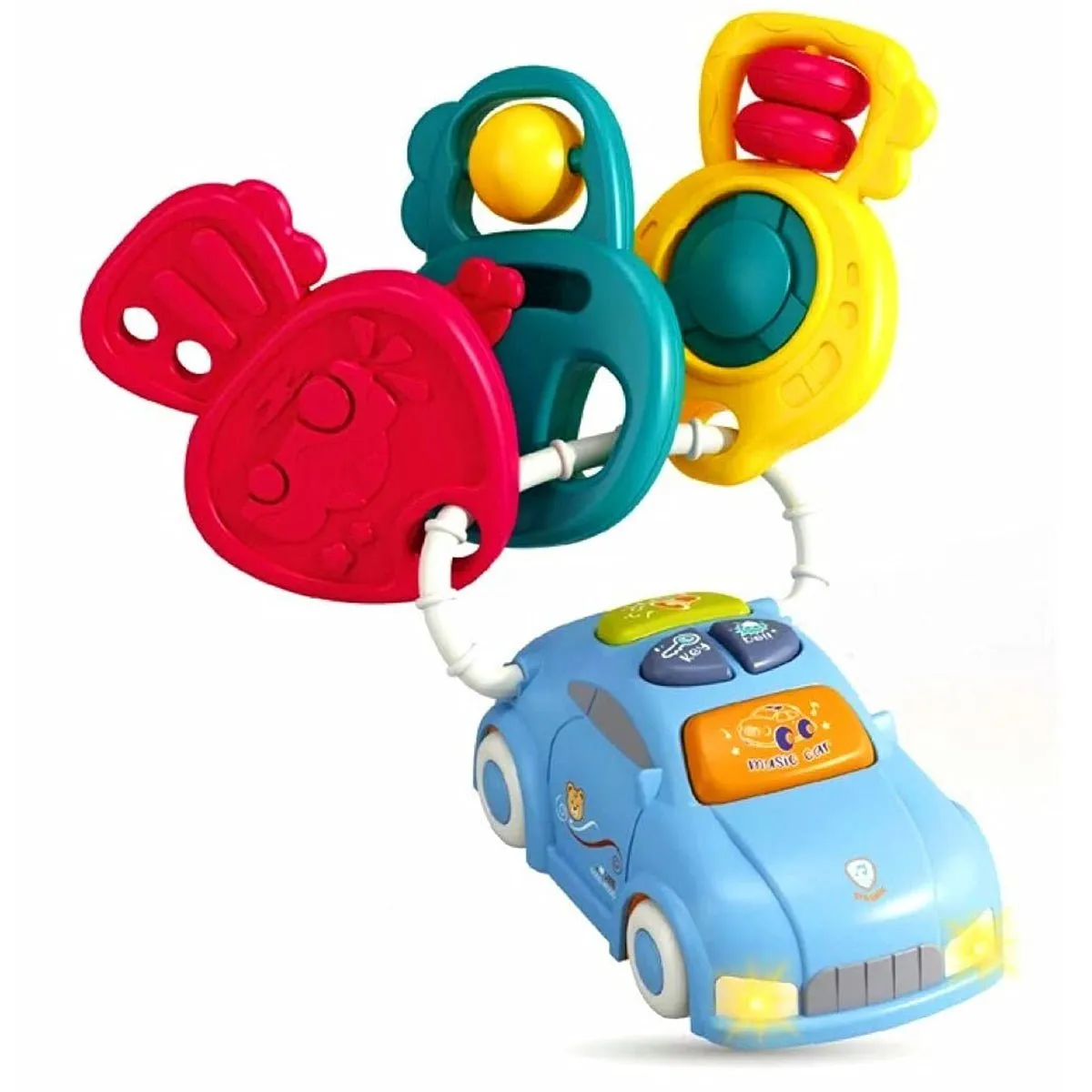 Musical Car with Rattle Keys