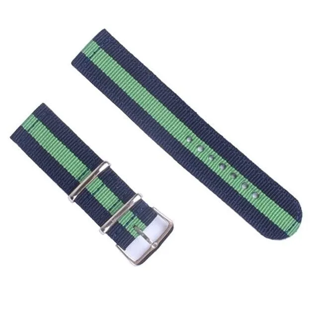 Nato Nylon Watch Straps Compatible with the Oppo Watch 46mm