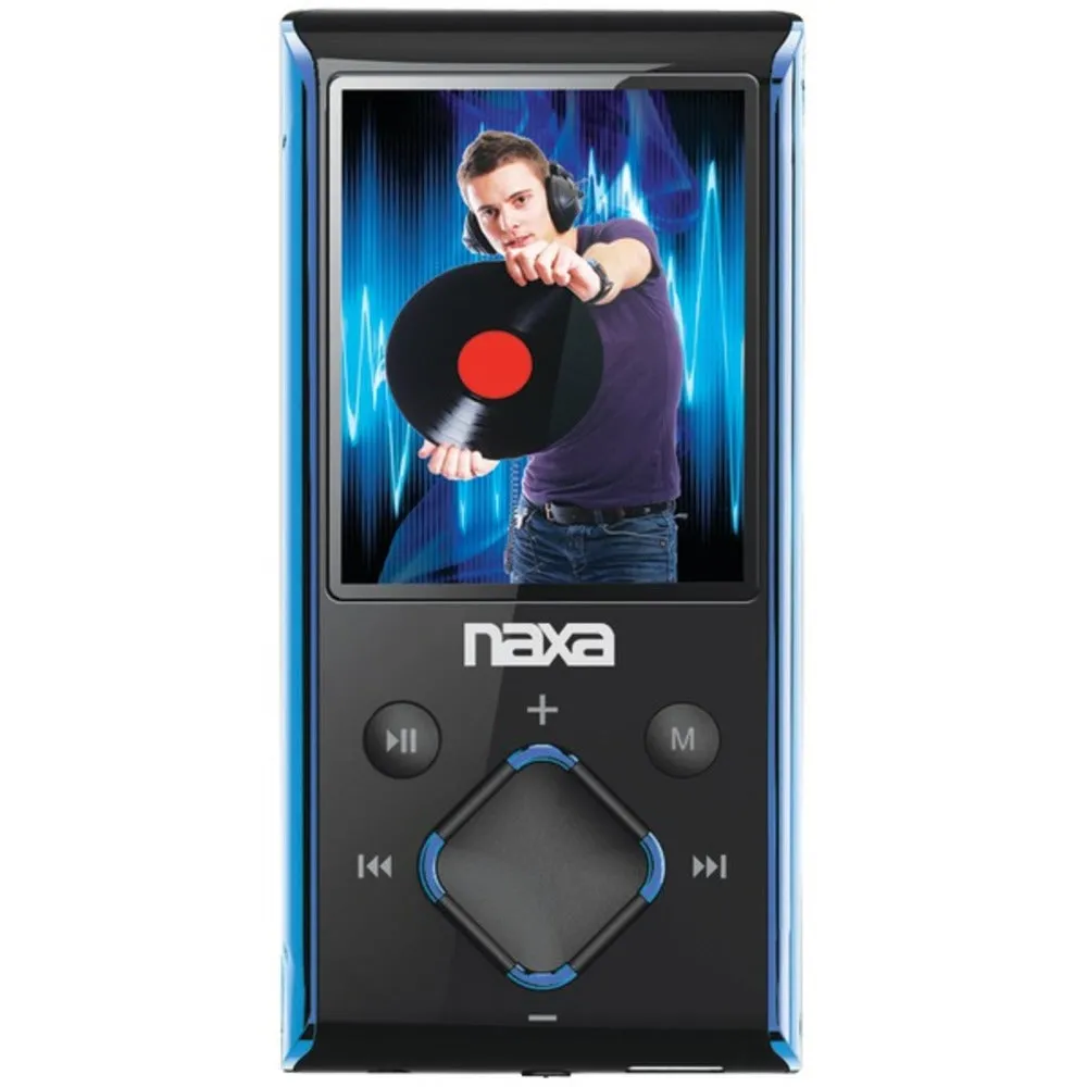 Naxa NMV173NBL 4GB 1.8 LCD Portable Media Players (Blue)