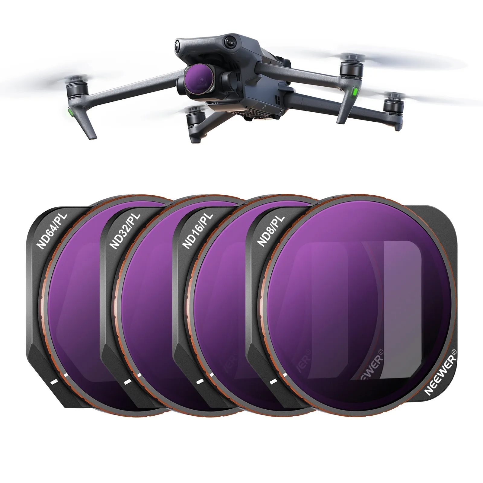 NEEWER 4 Pack ND/PL Filter For DJI Mavic 3 Classic