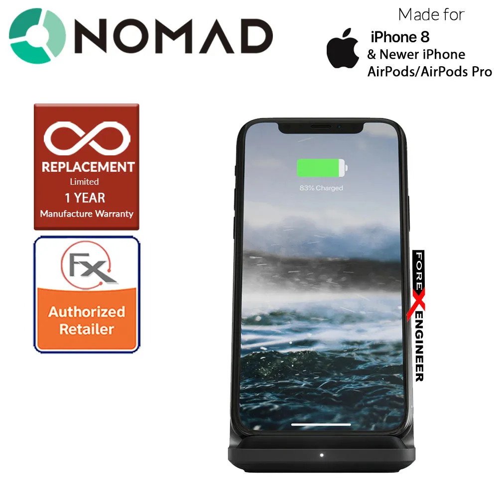 Nomad Base Station Stand Edition - 10W wireless charging - Black ( Barcode: 856500018294 )