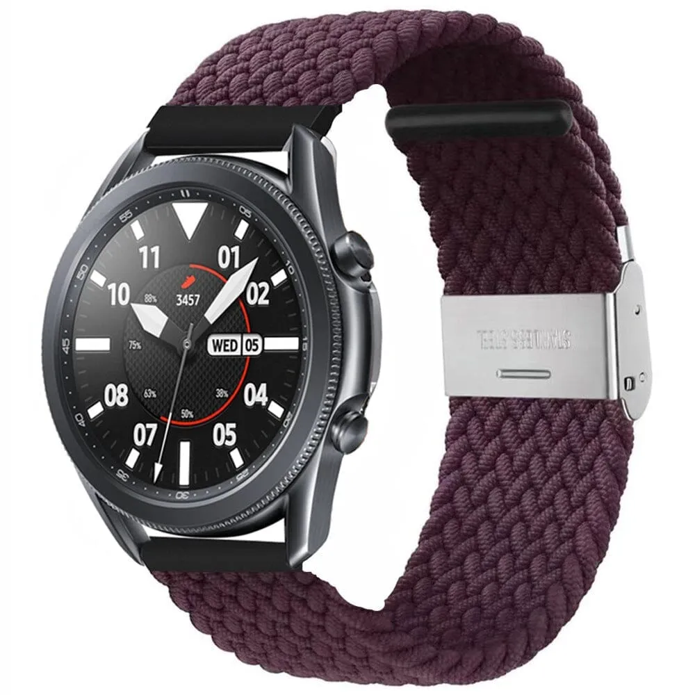 Nylon Braided Loop Watch Straps Compatible with the Samsung Galaxy Watch 6 Classic (43mm)