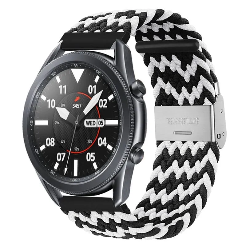 Nylon Braided Loop Watch Straps Compatible with the Samsung Galaxy Watch 6 Classic (43mm)