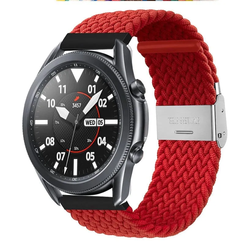 Nylon Braided Loop Watch Straps Compatible with the Samsung Galaxy Watch 6 Classic (43mm)