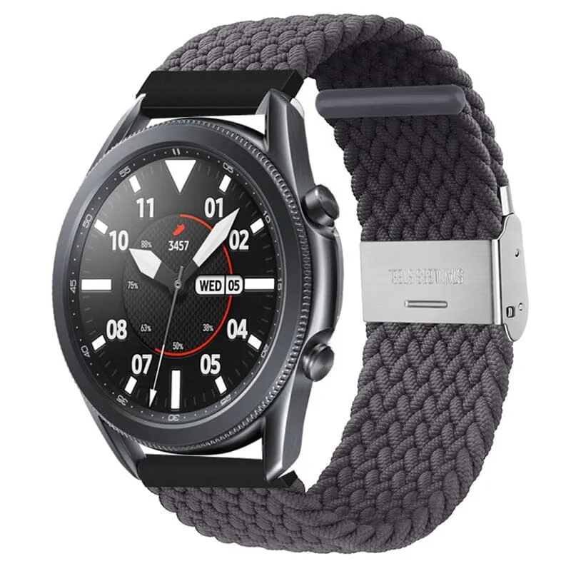 Nylon Braided Loop Watch Straps Compatible with the Samsung Galaxy Watch 6 Classic (43mm)