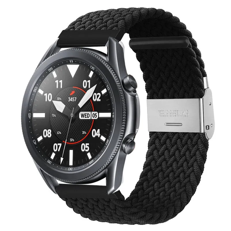 Nylon Braided Loop Watch Straps Compatible with the Samsung Galaxy Watch 6 Classic (43mm)