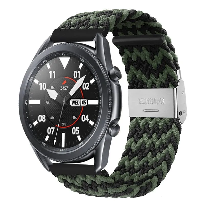 Nylon Braided Loop Watch Straps Compatible with the Samsung Galaxy Watch 6 Classic (43mm)