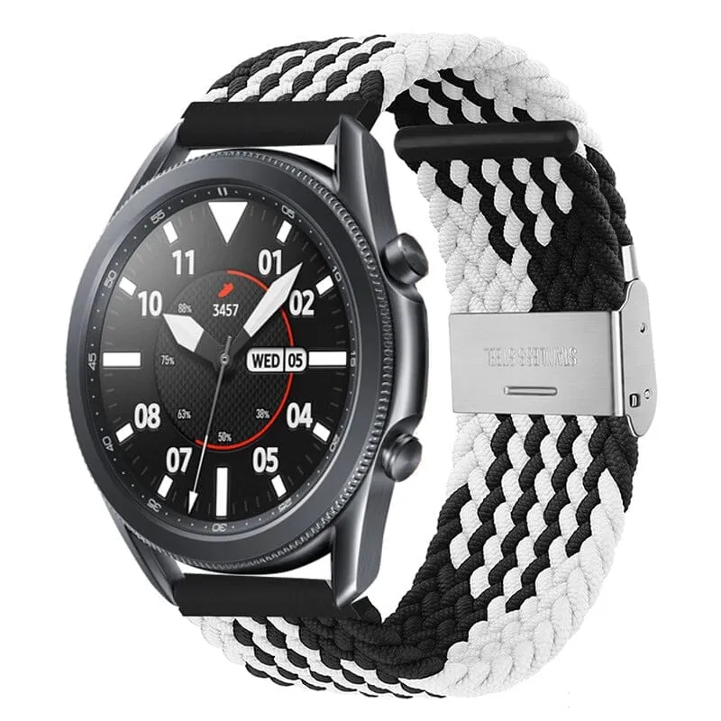 Nylon Braided Loop Watch Straps Compatible with the Samsung Galaxy Watch 6 Classic (43mm)