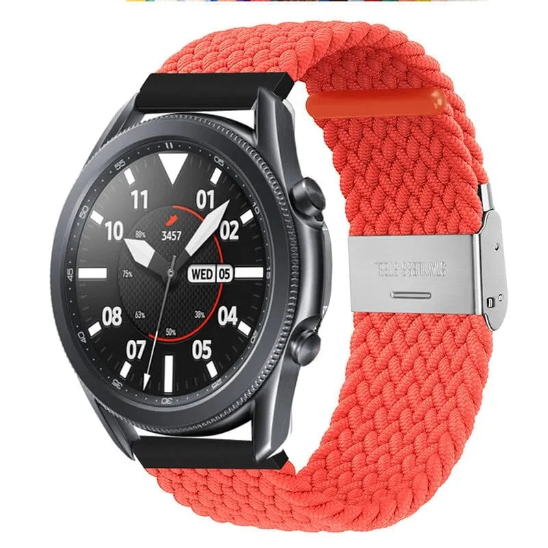 Nylon Braided Loop Watch Straps Compatible with the Samsung Galaxy Watch 6 Classic (43mm)