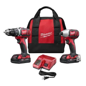 Open Box -  Milwaukee 2691-22 Compact Drill and Impact Driver Combo Kit 18-Volt