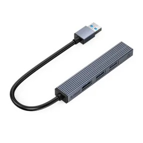 ORICO 4-in-1 USB 3.0 HUB for Windows MacOS Linux Computer PC Laptop MacBook iMac Keyboard Mouse Memory Card Reader Flash Disk Phone Tablet Cable Charger | AHU2-4A