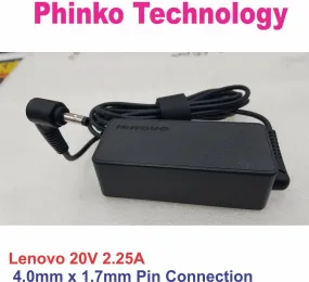 Original  Charger for Lenovo C340-14IWL 20V 2.25A, 45W