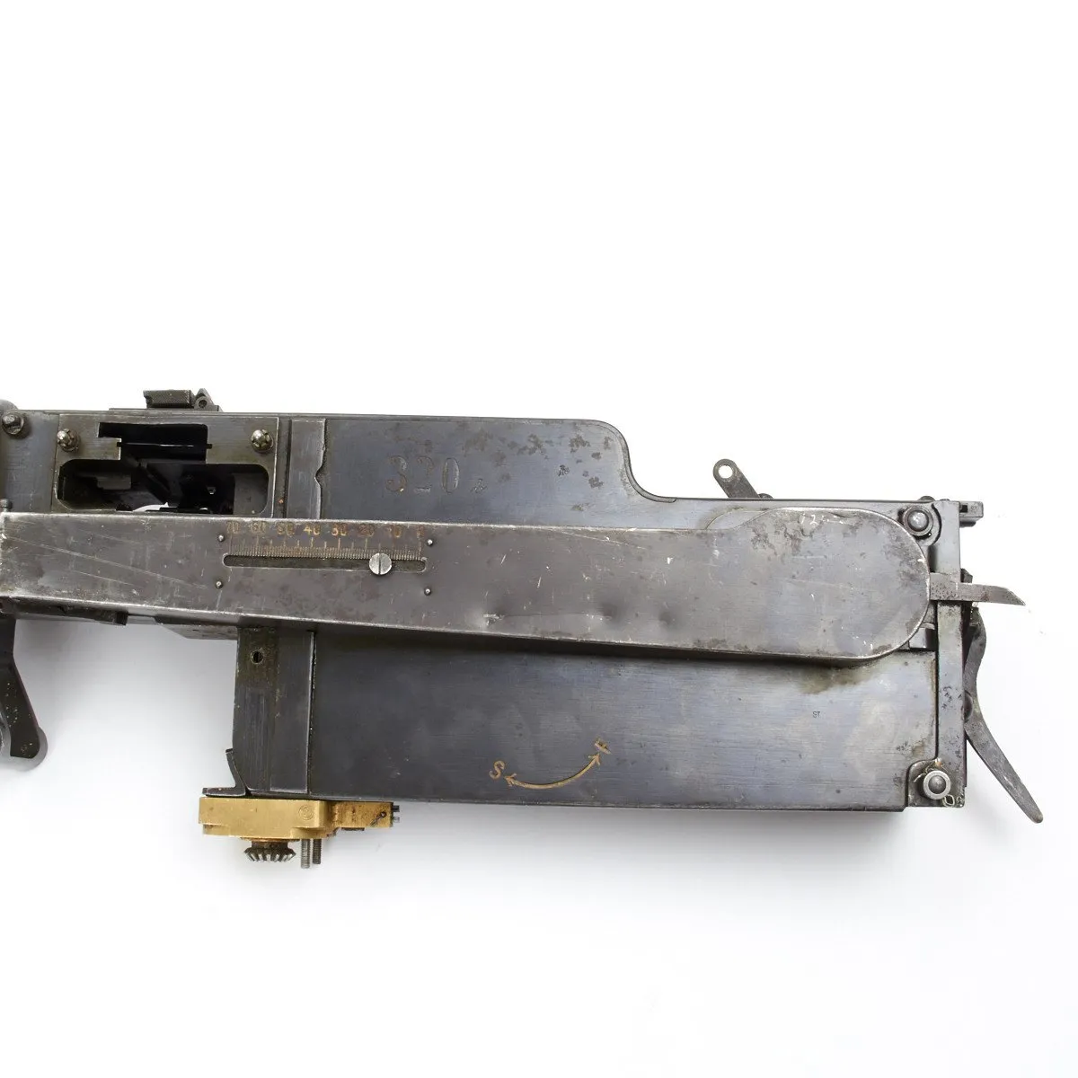 Original German WWI Maxim LMG 08/15 Aircraft Display Machine Gun and Parts Set- Spandau 1918- Matched Serial Numbers