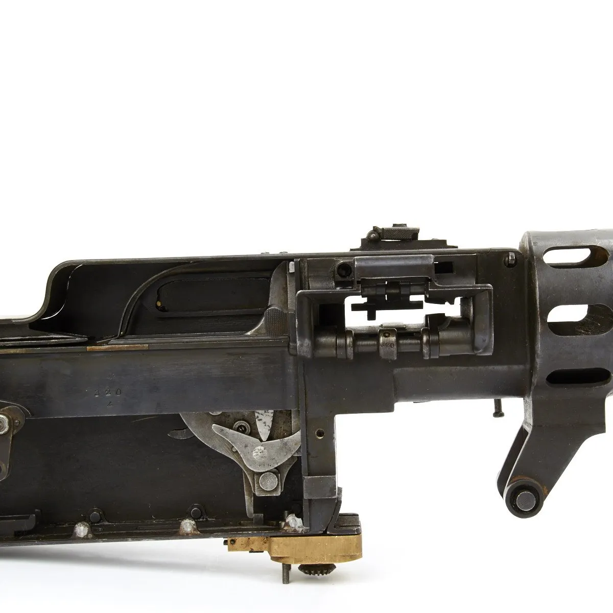 Original German WWI Maxim LMG 08/15 Aircraft Display Machine Gun and Parts Set- Spandau 1918- Matched Serial Numbers