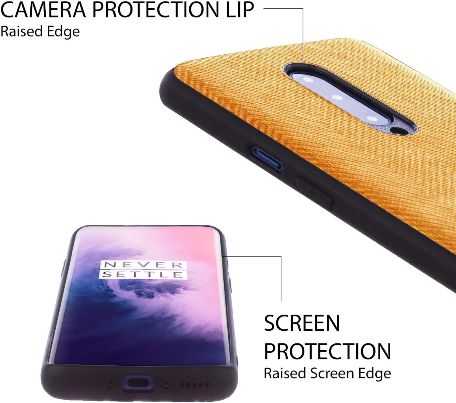 Phone Case for OnePlus 7 Pro. Yellow