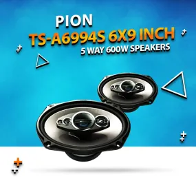 Pion TS-A6994S 6x9 inch 5 Way 600 Watts Speakers