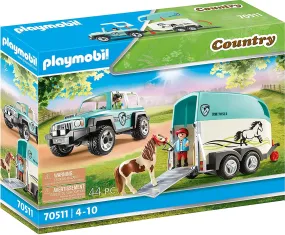 Playmobil 70511 Country - Car with Pony Trailer