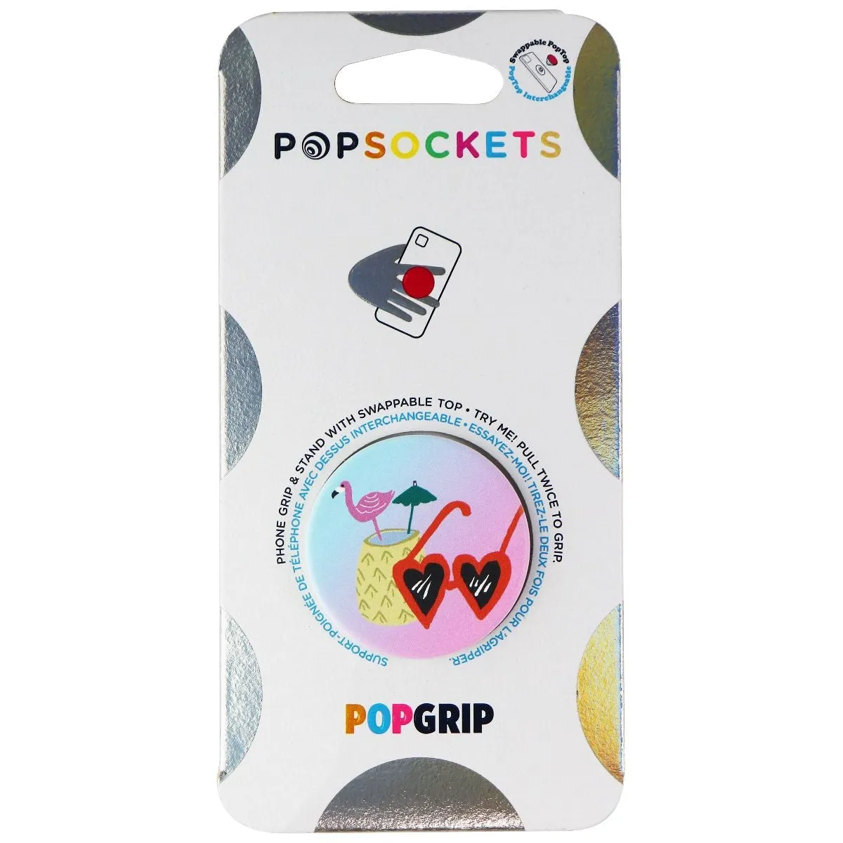 PopSockets PopGrip Expanding Stand and Grip with Swappable Top - Poolside