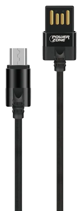 PowerZone T56-MICRO Micro Charging Cable, PVC, Black, 3 ft L :CD 1: QUANTITY: 1