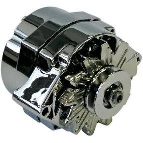 Proform Alternator - 10SI - 60 amps - 12V - 1-Wire - Single V-Belt Pulley - Aluminum Case - Chrome - GM