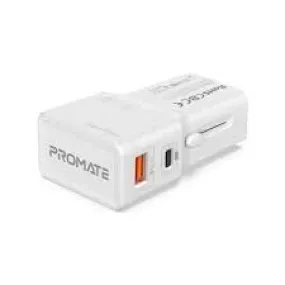 Promate Triplug-Pd20 Charger 20W White