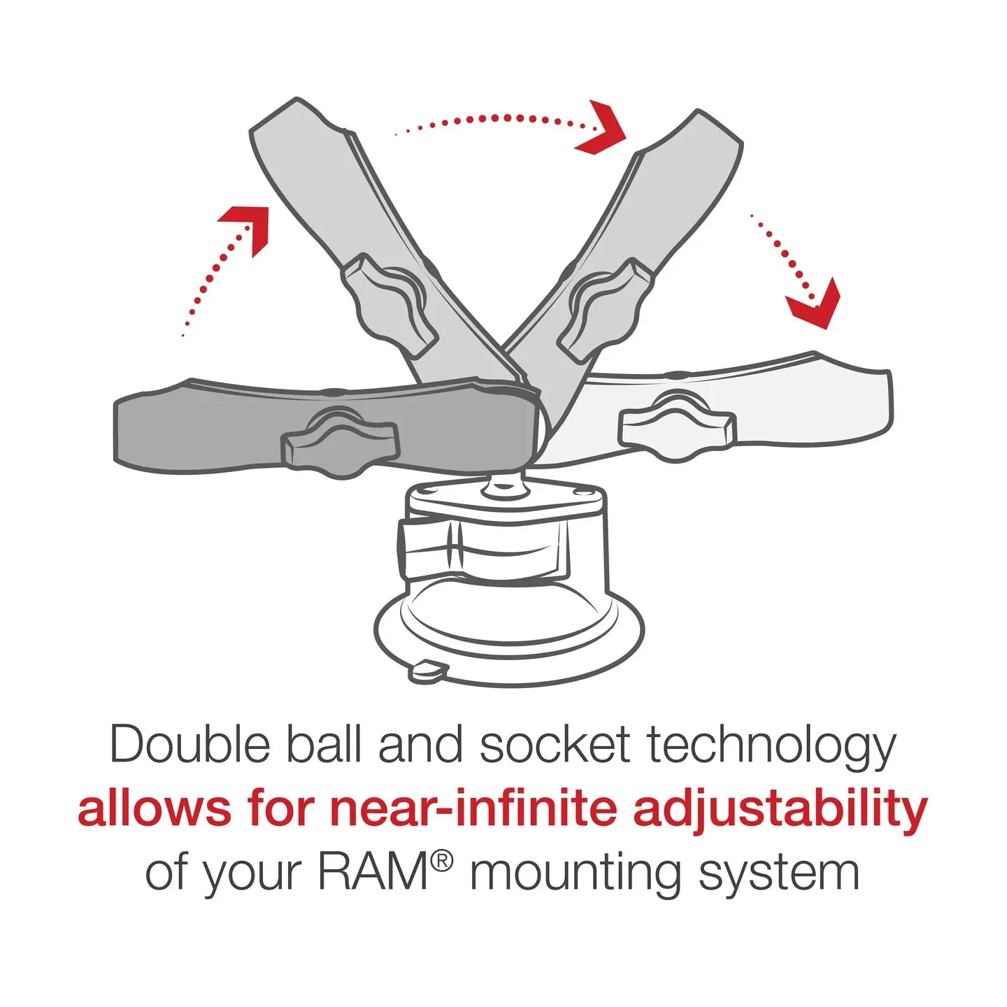 RAM® X-Grip® Large Phone Mount with RAM® Twist-Lock™ Suction Cup Base (RAM-B-166-C-UN10U)