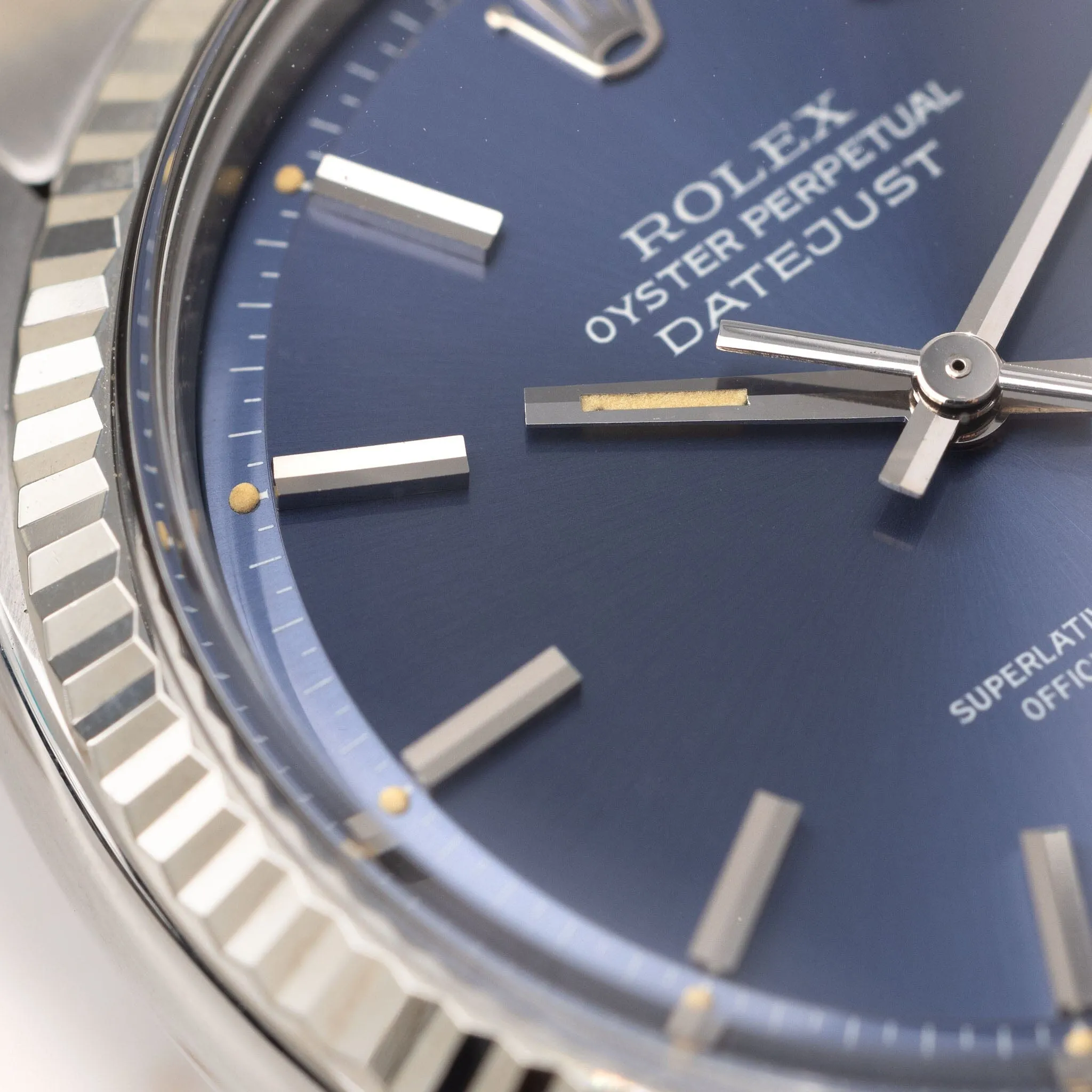 Rolex Datejust 1601 Blue Dial with Original Guarantee Paper