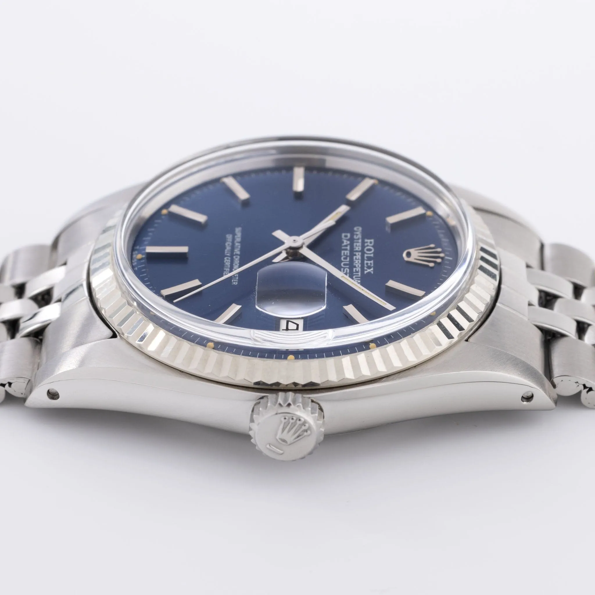 Rolex Datejust 1601 Blue Dial with Original Guarantee Paper