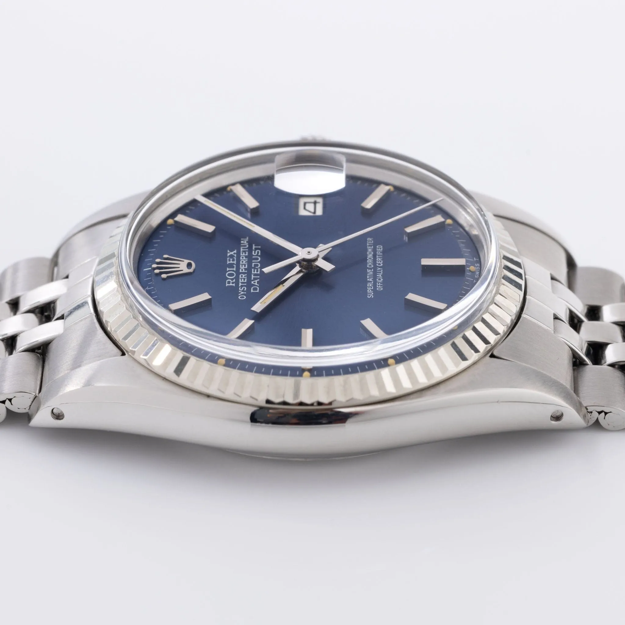 Rolex Datejust 1601 Blue Dial with Original Guarantee Paper