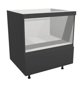 RTA - Lacquer Grey - Base Microwave Cabinet | 30"W x 30"H x 23.8"D