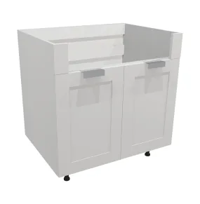 RTA - White Shaker - Farm Sink Base Cabinet | 33"W x 34.5"H x 24"D