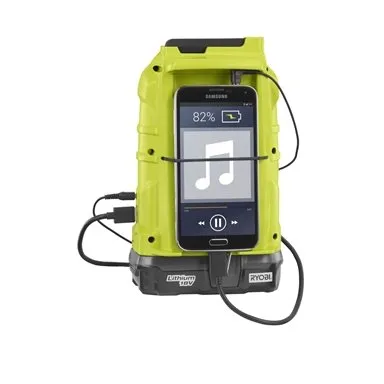 Ryobi One  18V Bluetooth Radio Hyper Green - Skin Only