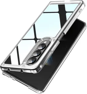 Samsung Galaxy Z Fold 4 Clear Case, Crystal Flexible Edges  Hard Back (Pure Clear)