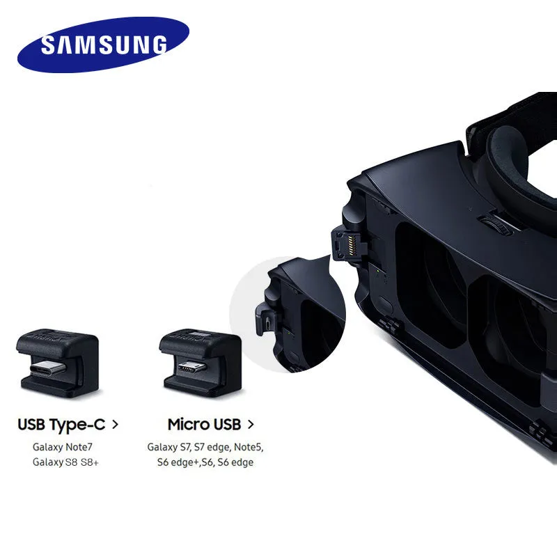 SAMSUNG Gear VR 5.0 Virtual Reality Glasses Support Samsung Galaxy S8 S8  Note7 Note 5 S6 S7 S7Edge S9 S9 Gear Remote Controller