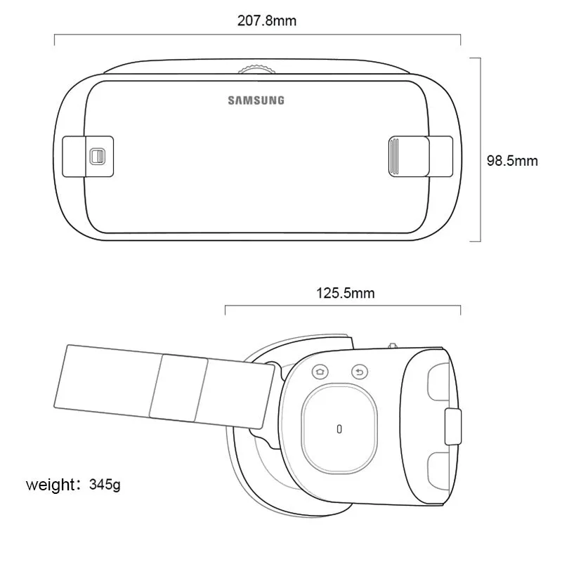 SAMSUNG Gear VR 5.0 Virtual Reality Glasses Support Samsung Galaxy S8 S8  Note7 Note 5 S6 S7 S7Edge S9 S9 Gear Remote Controller