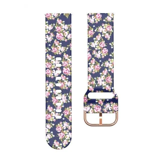 Silicone Pattern Watch Straps compatible with the Fossil 18mm Range