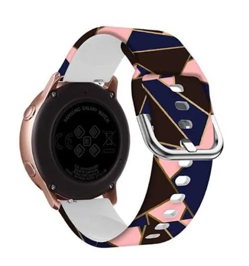 Silicone Pattern Watch Straps compatible with the Samsung Galaxy Watch 7 (40mm)